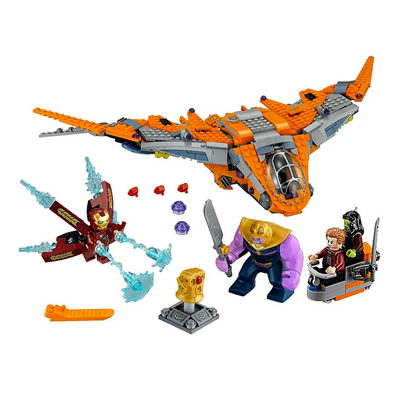 

New 76107 Legoings Marvel Avengers Super Heroes Infinity War Thanos Ultimate Battle Building Blocks Toys For Children