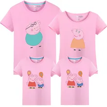 2017 Summer T-shirts for family matching mother daughter clothes father and son clothing outfits family look Short Sleeve Cotton