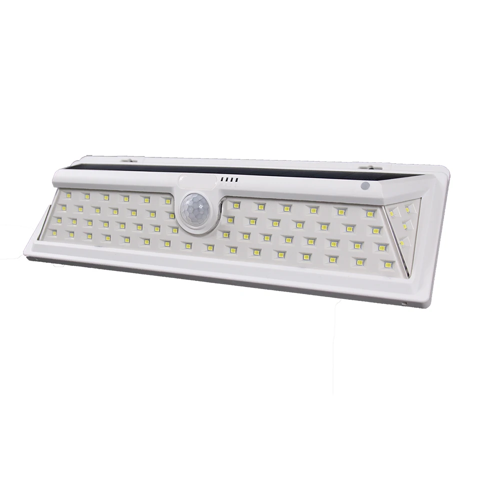 Водонепроницаемый 66 LED Солнечный светодиодный настенный светильник 2835 SMD белый