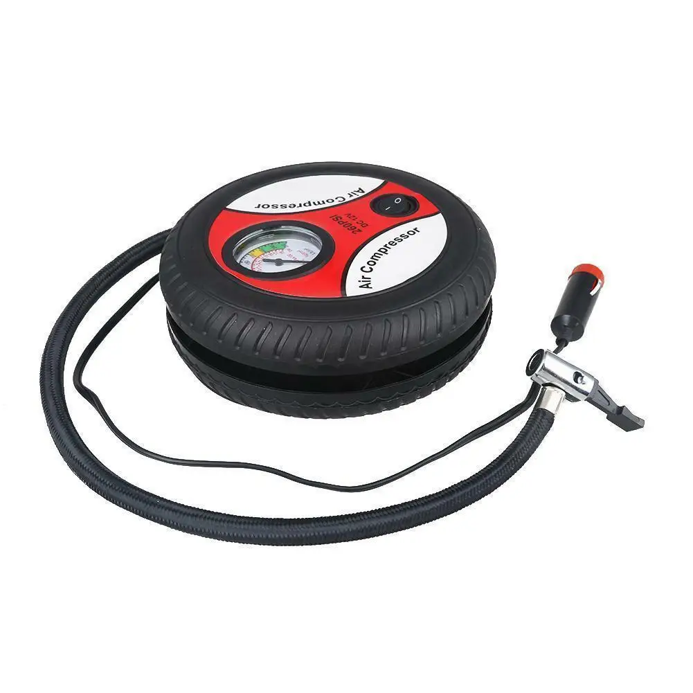 12V Portable Air Compressor Wheel 260psi Tyre Inflator Pump Car Auxiliary Tools Tire Inflation Pump With Tire Repair Tool