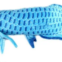 Плюшевый 60 см синий цвет золотой Arowana Плюшевая Игрушка Рыба кукла подарок w1569