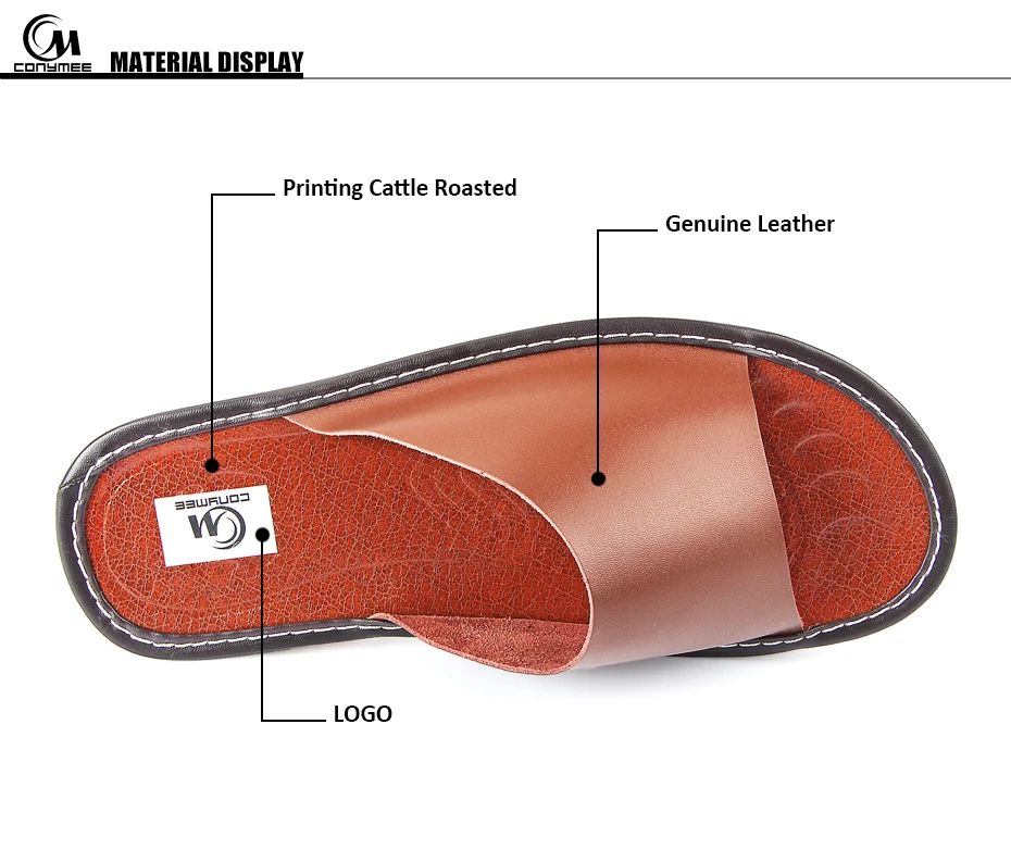 CONYMEE/ г. летние сандалии из натуральной кожи вьетнамки повседневная мужская обувь кроссовки для дома домашние тапочки пляжные zapatos hombre