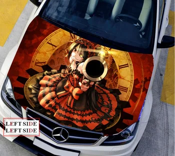 

LEFT SIDE Car Stickers and Decals DIY Japanese Anime UNIVERSAL CUSTOMIZED Engine Hood Waterproof Vinyl Covers HD Inkjet