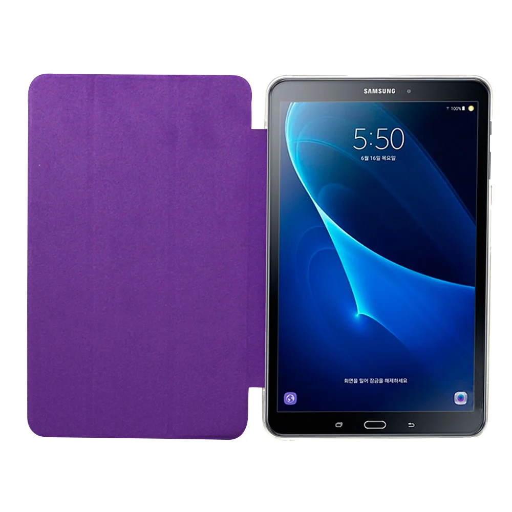 Чехол для планшета samsung Galaxy Tab A 10,1 SM-T580 T585 из искусственной кожи, чехол-книжка, прозрачная задняя крышка для samsung Tab A 10,1 дюйма