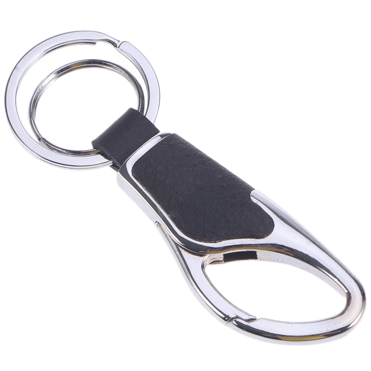 Men's Real Leather Key Chain Business Man Belt Buckle Keychain Ring