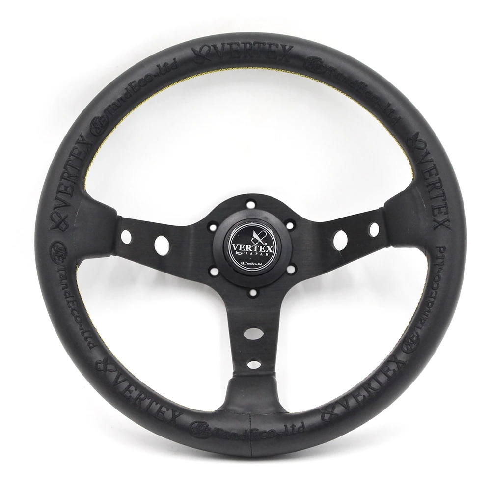 

Universal 13'' 330mm Black Deep Dish Car Racing Drift Race Sport Vertex Steering Wheel