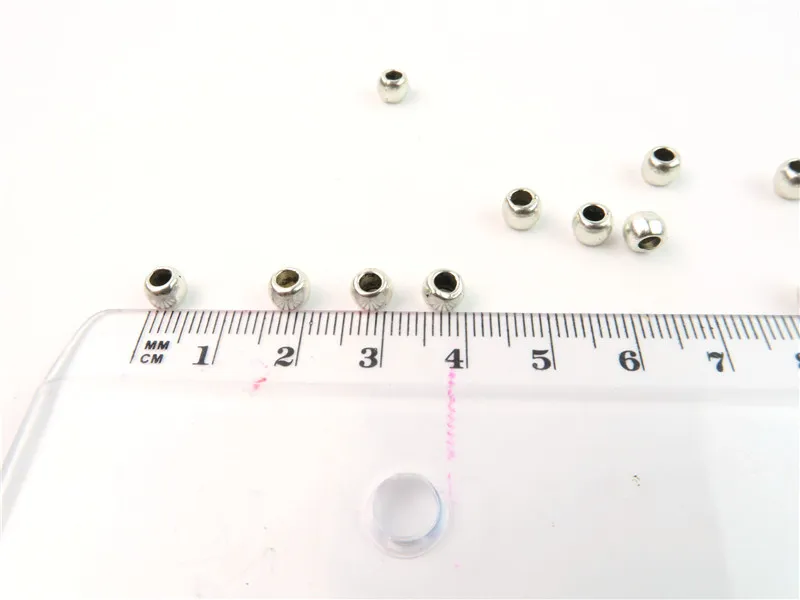 100 шт 2 мм Металлические бусины для 2 мм 3 мм круглый шнур с античной застежкой-крючкомzamak серебряные ювелирные изделия ComponentsD-5-3-25-A, D-5-3-25-B