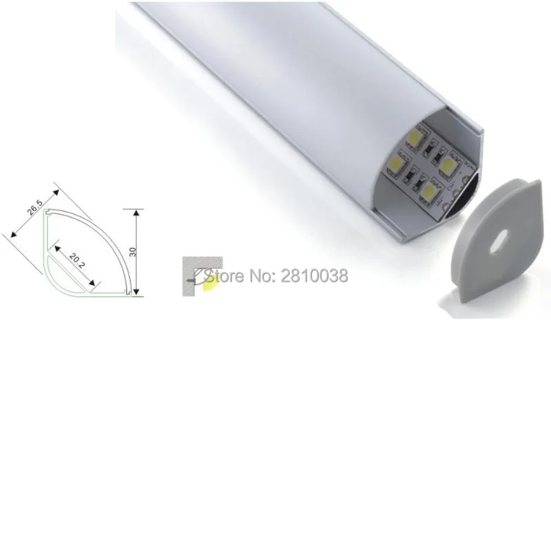 

500 X 1M Sets/Lot 120 beam angle aluminum profile led strip light and V-shape led profile aluminum for cabinet closet light