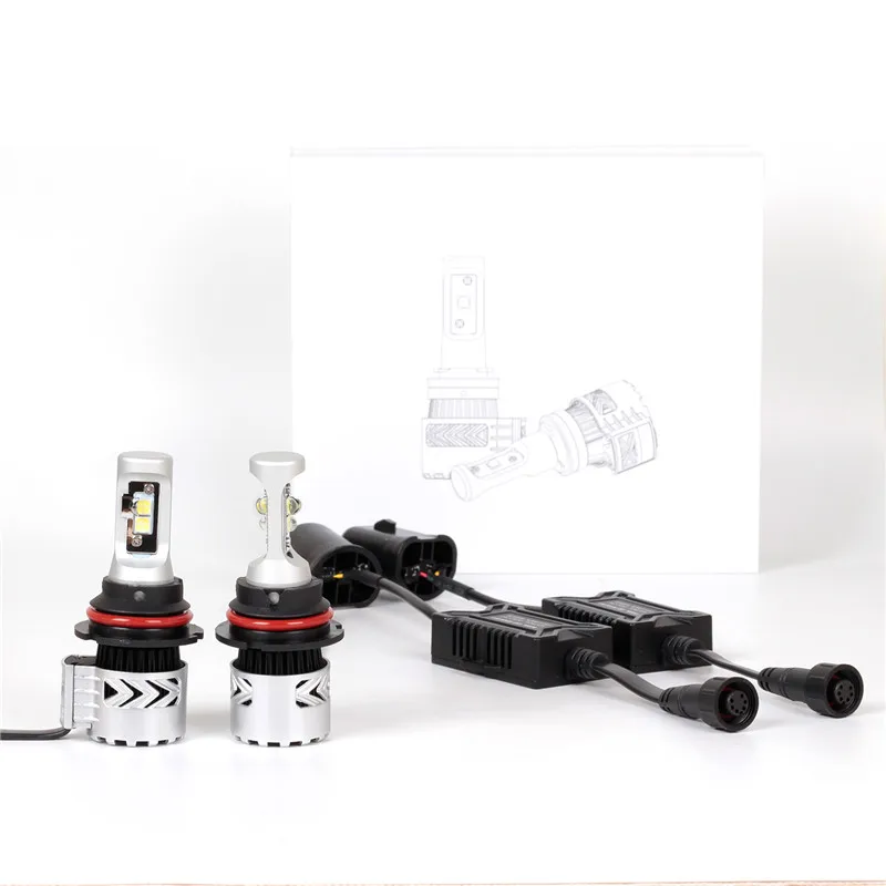 1 шт. светодиодный светильник 8G XHP50 9007 с чипом Hi Lo 40 Вт|headlight bulb|9007 ledcar lamp |