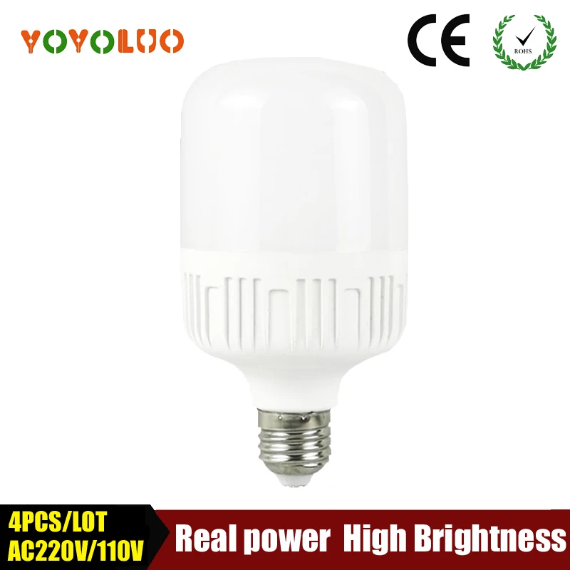 

4PCS/Lot LED lamp E27 LED bulb AC 110V 220V 230V 240V 15W 12W 9W 7W 5W 3W Lampada LED Spotlight Table lamp Lamps light[YOYOLUO]