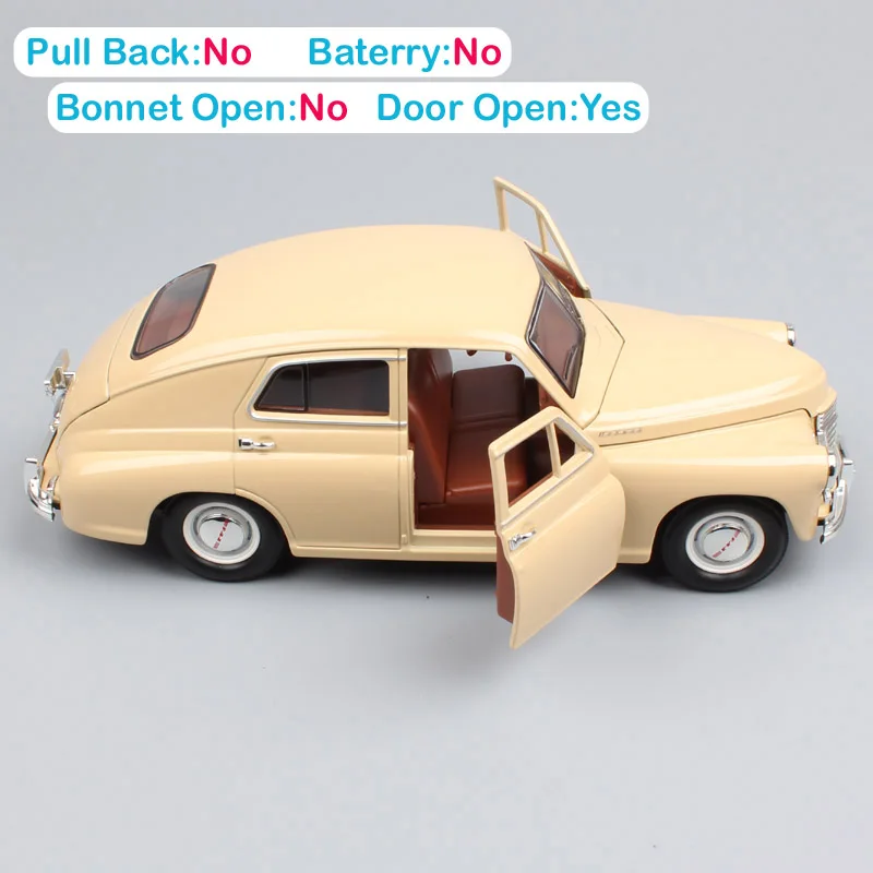 Koop 1 24 Schaal Road Handtekening Rusland Sovjet vintage Gorky Gaz M20 Pobeda Gaz M20 Volga diecast model auto miniatuur speelgoed voor collector