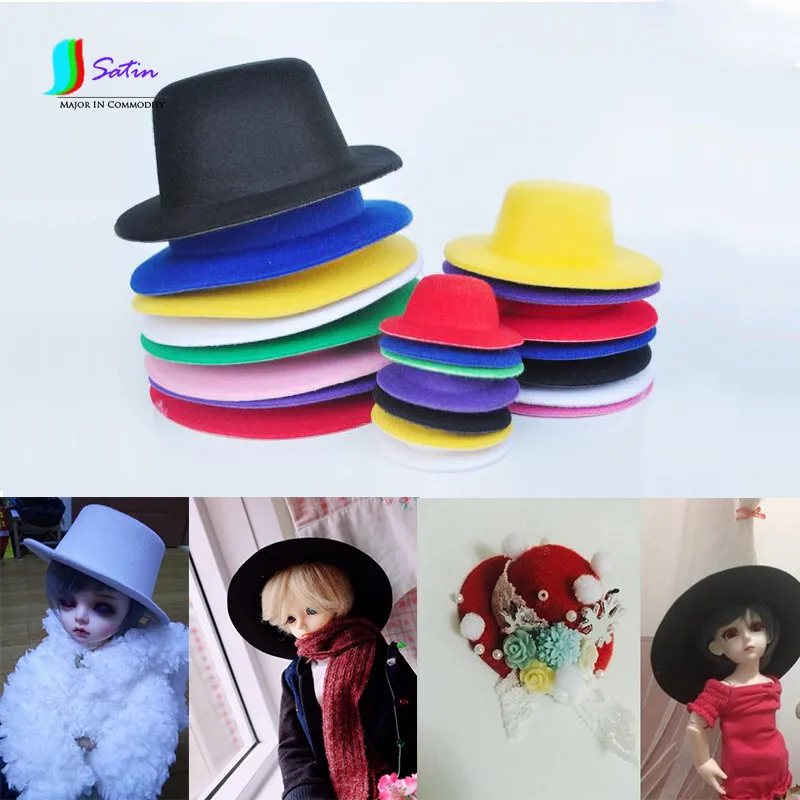 Solid Color Doll Mini Hat,DIY Doll 