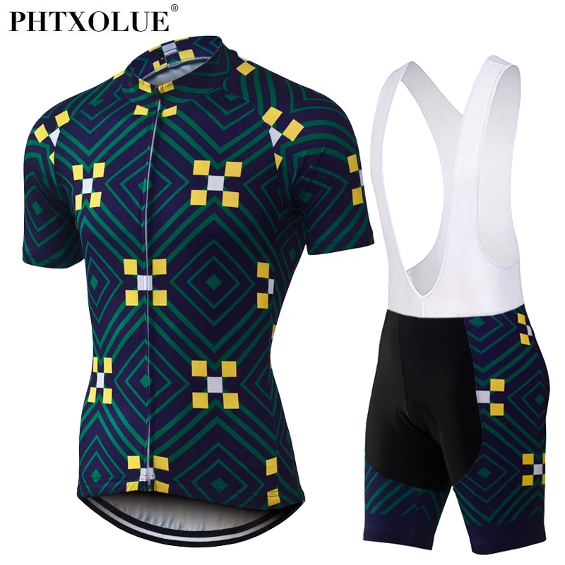 

Phtxolue Bicycle Cycling Clothing Men Mountain Bike Clothes Suit Wear Maillot Ciclismo Cycling Jersey Set SF053