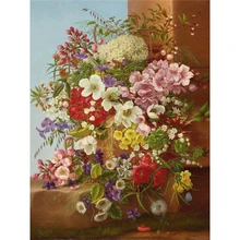 YIKEE декоративная картина маслом по номерам, по номерам картины цветок