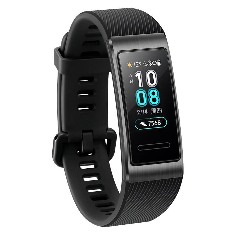 Смарт браслет Huawei Band 3 Pro с металлическим корпусом полноцветный Amoled дисплей