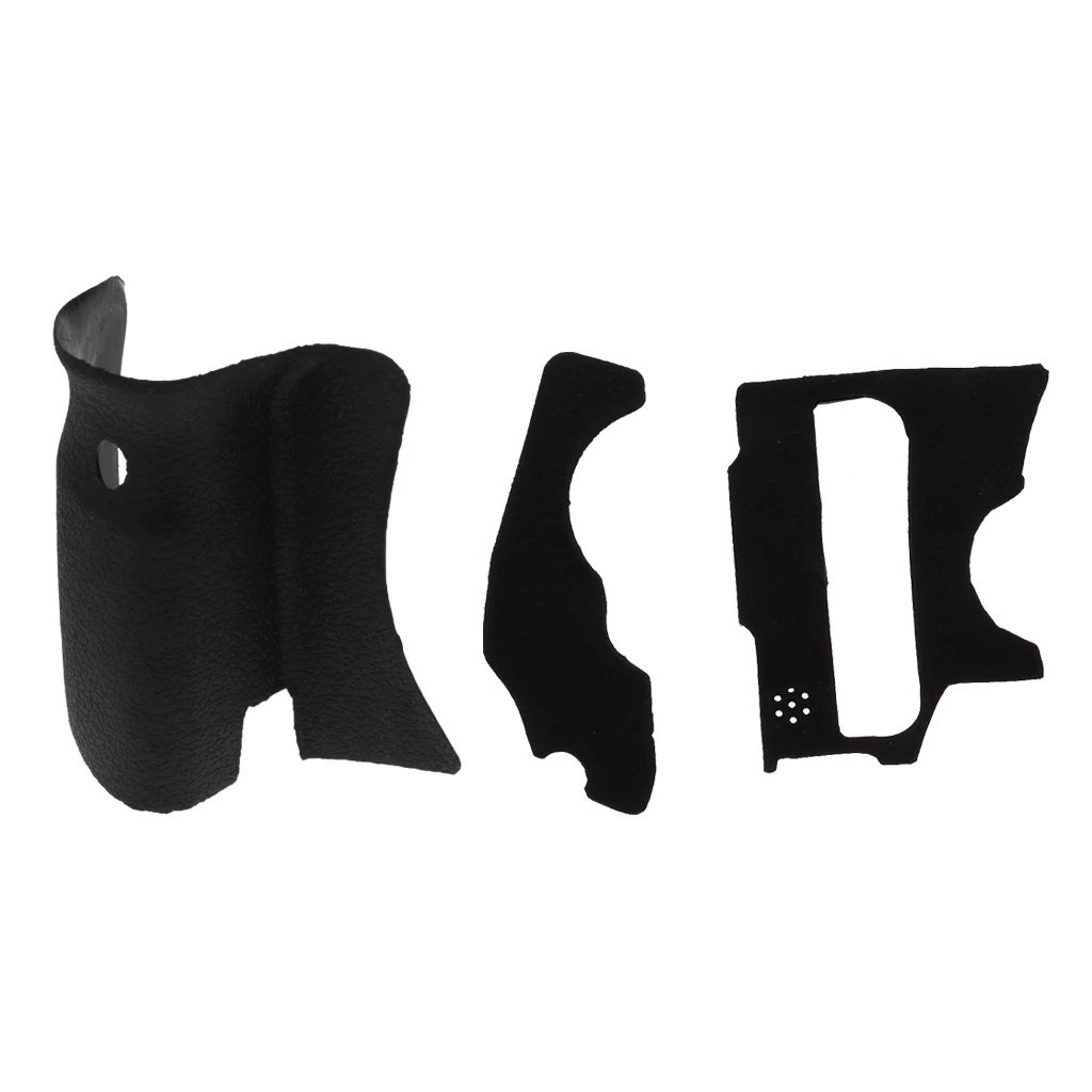 3 Sets Camera Accessory Body Front Back Rubber Cover Shell Replacement Part For Canon  60D Grip Rubber W/Adhesive Tape
