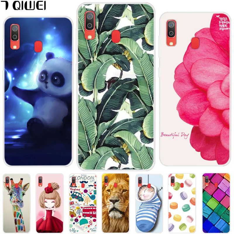 

For Samsung A30 Case 6.4'' Silicone Soft TPU Back Cover For Funda Samsung Galaxy A30 2019 Phone Case A 30 A305F Protective Print