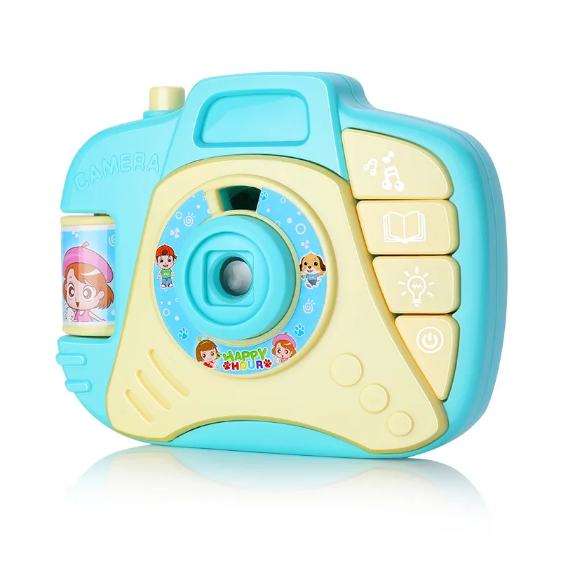 Детская игрушечная камера, милая детская игрушка из мультика, детская креативная камера с ремнем для шеи, фотография, реквизит, украшение, детский игровой дом, инструмент