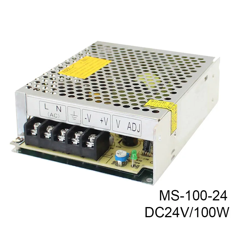 

MS-100-24 10W Free Shipping space-saving 12VDC 10A 120W Mini Switching Power Supply Driver for Monitor camera or LED Strip