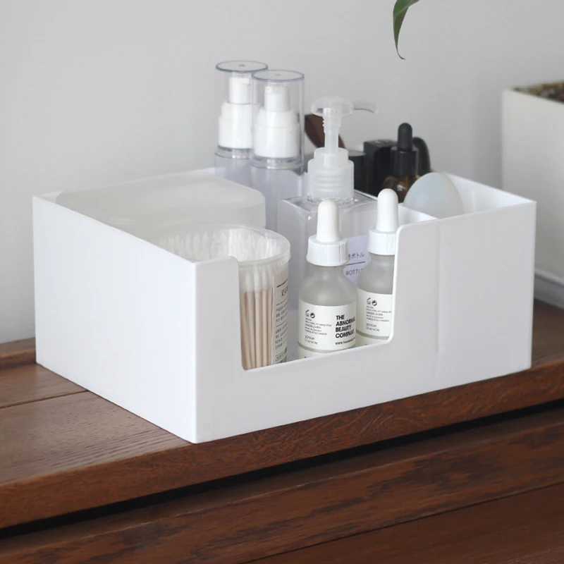 2 Layers Combination Cosmetic Storage Box Dormitory Desktop Lipstick Makeup Skin Care Mask Organizer Dressing Table Container