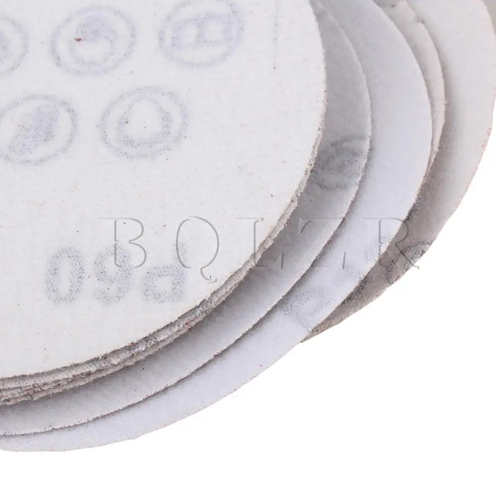 BQLZR 115mm Dia Round Disc Sand paper Sheet with 60/80/120/180 Grit Pack of 40