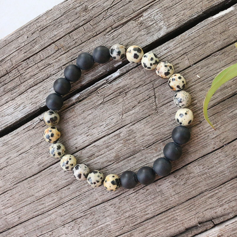 8mm Natural Stone Beads, Matte Black Onyx, 12mm Lava, JapaMala Sets,Spiritual Jewelry,Meditation,Inspirational, 108 Mala Beads
