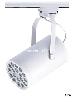 

1PCS Track light Pure White/Nature White/Warm White 18W Aluminum Led Spotlight Energy Saving LED lamp showroom Surface Mounted