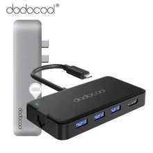 Dodocool usb концентратор usb 3,0 концентратор type c usb c концентратор с HDMI адаптер док-станция для macbook pro Аксессуары USB-C 3,1 сплиттер