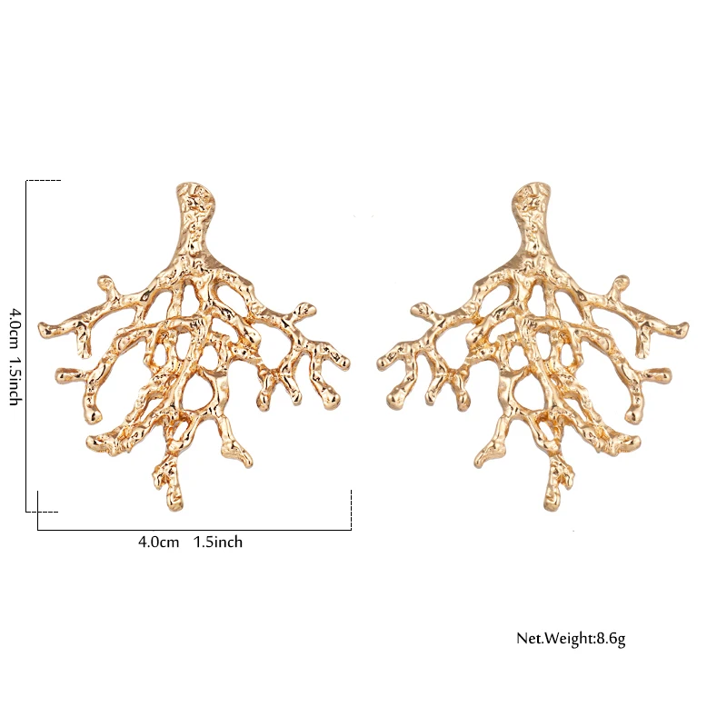 Yhpup модные изысканные темпераментные серьги-гвоздики в форме растения цинковый сплав золотые корейские серьги для женщин вечерние ювелирные изделия Brincos