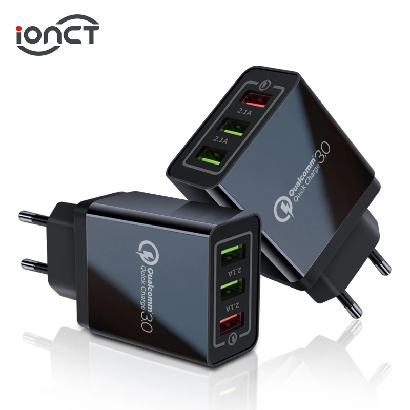 IONCT универсальная USB настенная Быстрая зарядка 3,0 qc 2,0 для Iphone EU вилка для мобильного телефона Быстрая зарядка для Samsug huawei