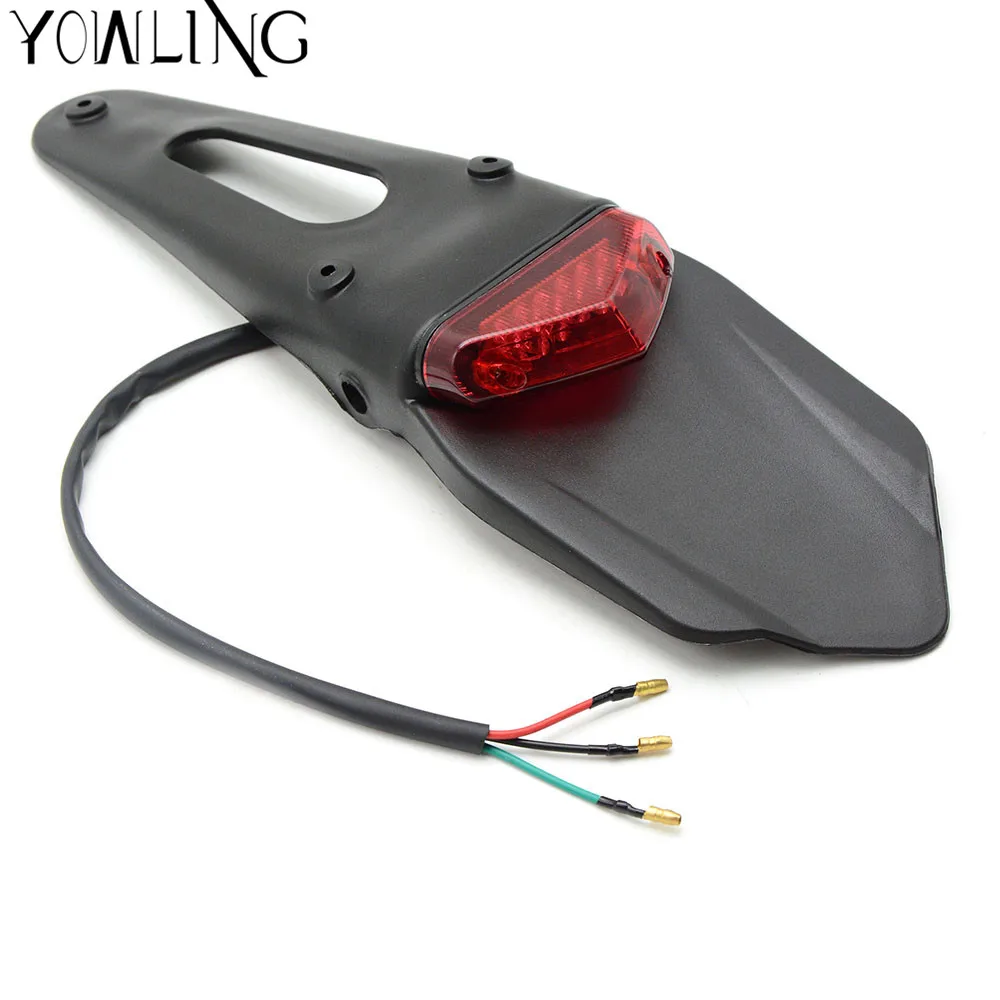 For  450SX 450 250 XC 250SX 125EXC 250EXC Motorcycle Light Enduro Trial Bike 12 LED Brake Stop Rear rear fender Tail Light
