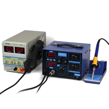 

BGA repairing system YIHUA 862D+ soldering station + YIHUA 305D 30V 5A adjustable DC power supply