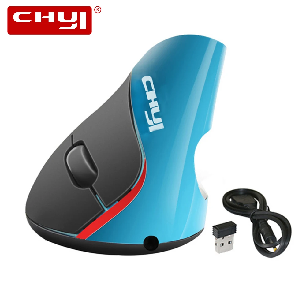 CHYI Wireless Vertical Mouse Ergonomic 1600DPI Optical Muase