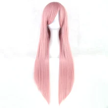 Soowee 24 цвета длинные прямые женские вечерние светлые розовые термостойкие синтетические волосы для косплея парик