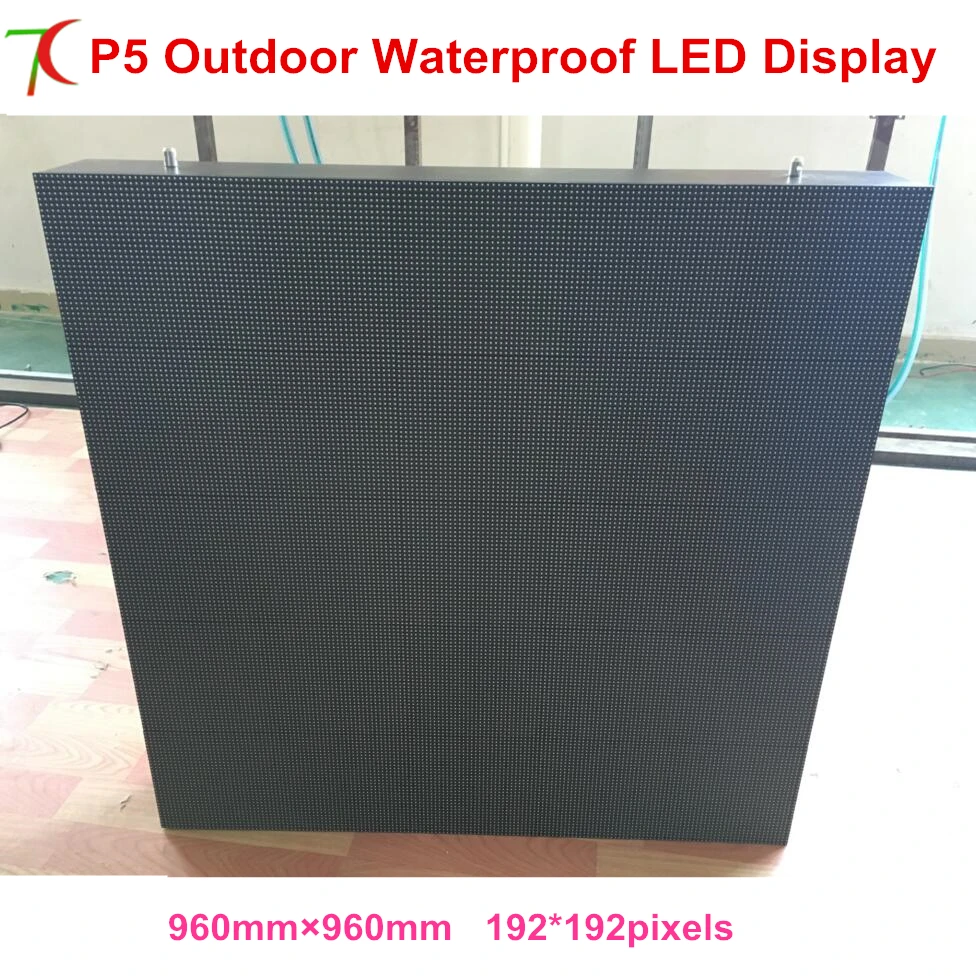 

Fixed installation SMD2727 IP65 advertising video wall led screen 960*960mm led p5 outdoor