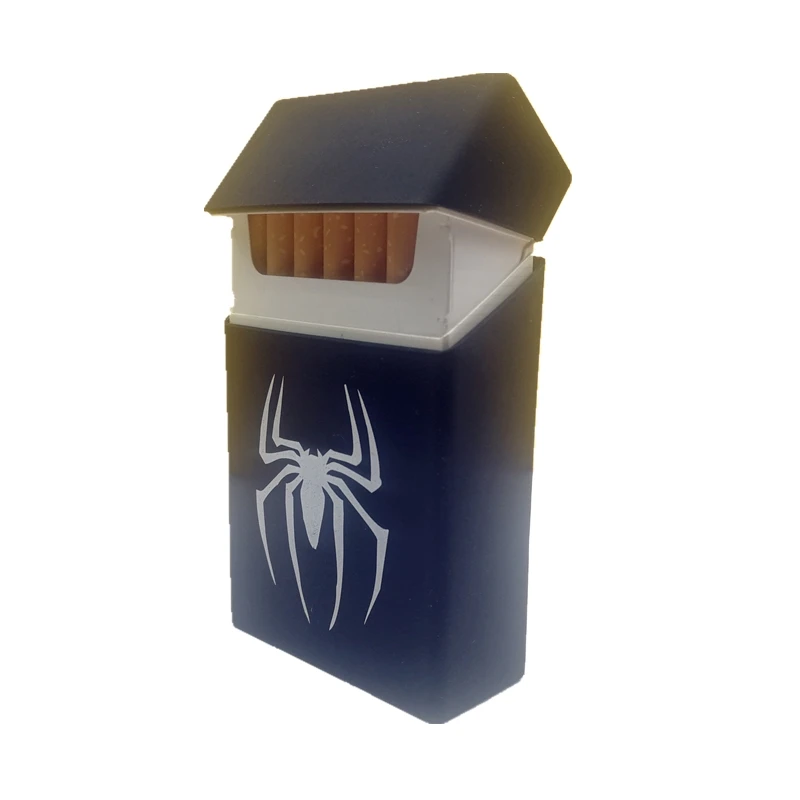Креативный черный силиконовый мягкий чехол для мужчин, чехол для сигарет, 20 шт., чехол для сигарет для женщин, чехол для сигарет s