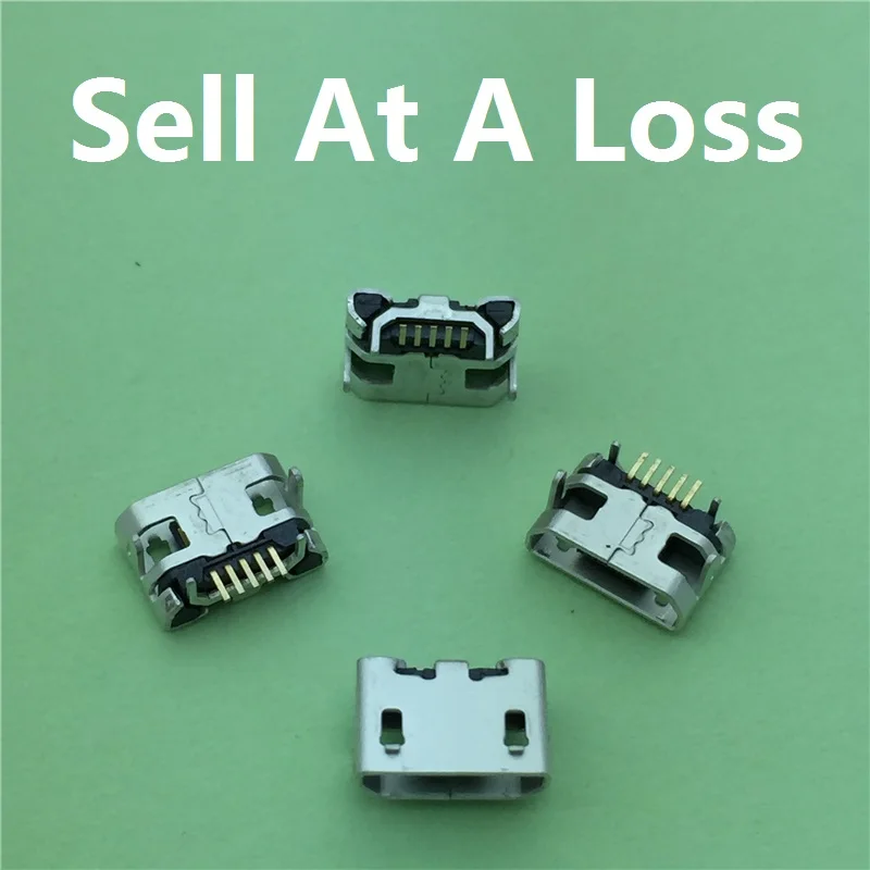 10 шт./лот Micro USB 5-контактный длинный контактный разъем G28 коннектор бычий Рог