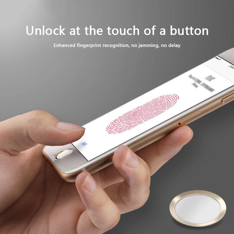 Роскошная домашняя кнопка наклейка защита для клавиатуры Keycap iPhone 5 S SE 6 6s 7 8 Plus X XS