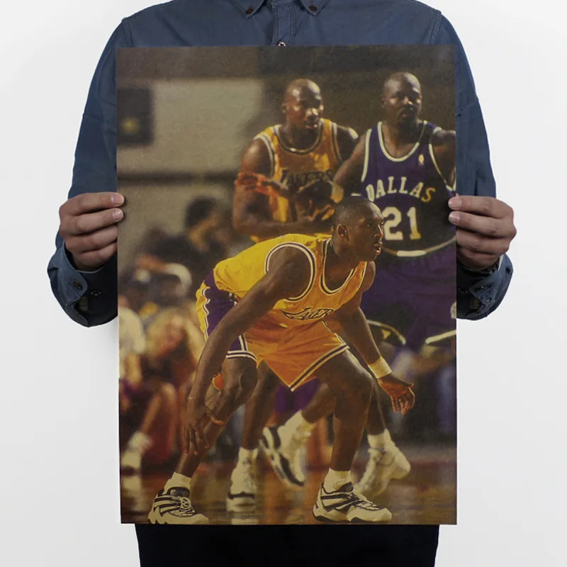 Kobe Bean Bryant Cox Vintage Style Retro Paper Poster Good Gifts wall