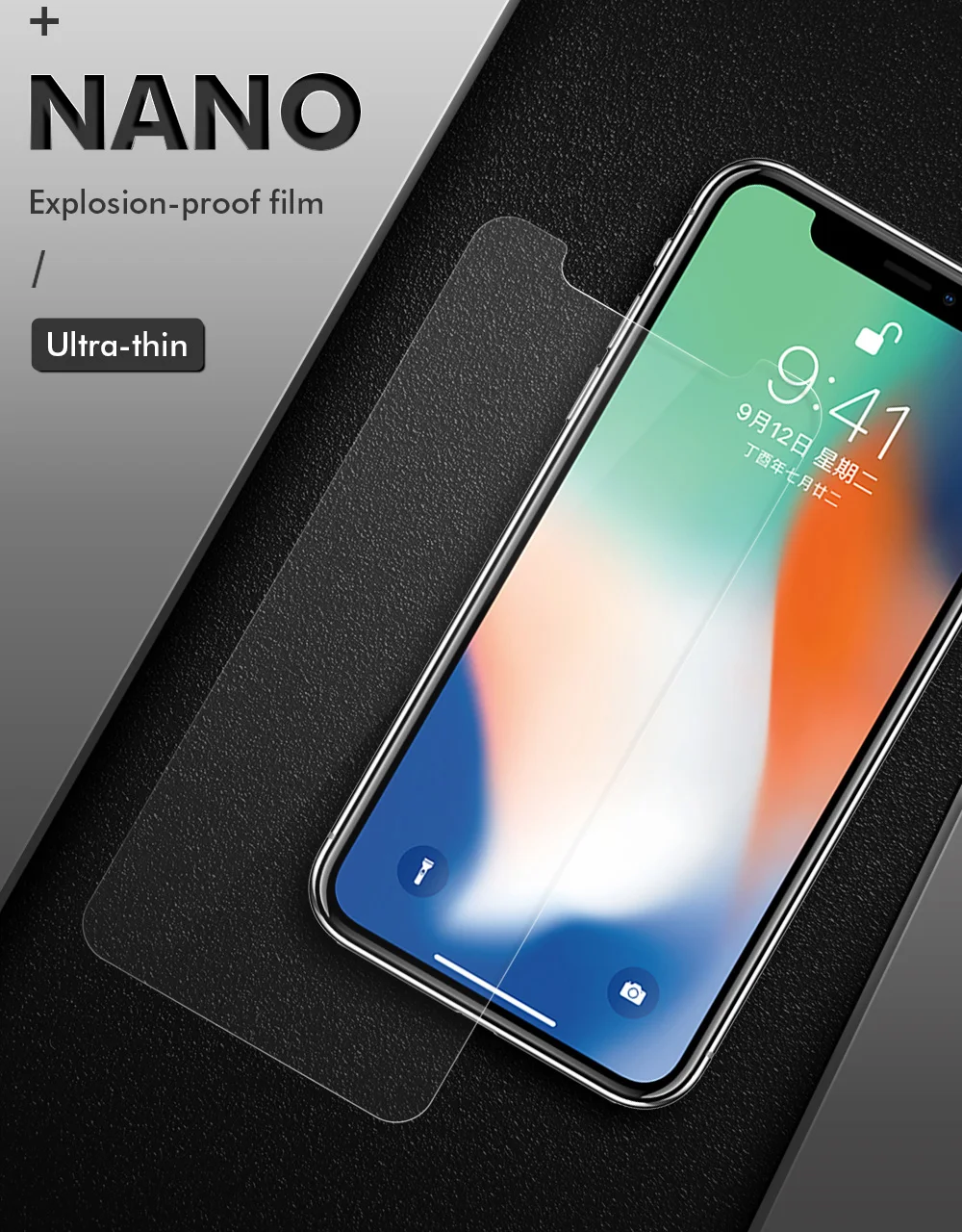 Нано Взрывозащищенная мягкая пленка из фольги для iPhone 11 Pro Max Защита экрана для iPhone 11 Pro Max(не закаленное стекло