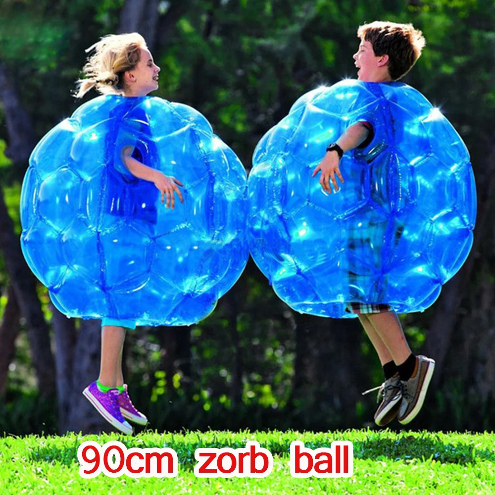 60/90cm Zorb Ball PVC Blue/Red Inflatable Bubble Soccer Zorb Ball/pump for Children Adult Family Outdoor Game Sports Toy Ball|Inflatable Bouncers| - AliExpress