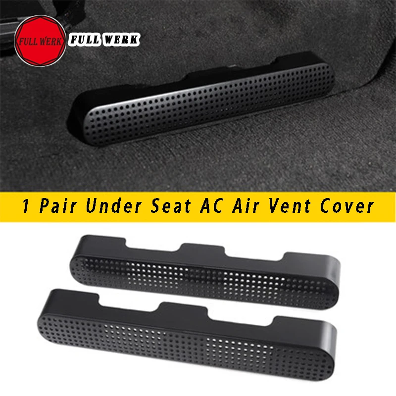 

1 Pair ABS Car Under Seat AC Air Vent Outlet Dust Cover Anti-blocking Protective Cover Cap for Touareg 19 Interior Accessories