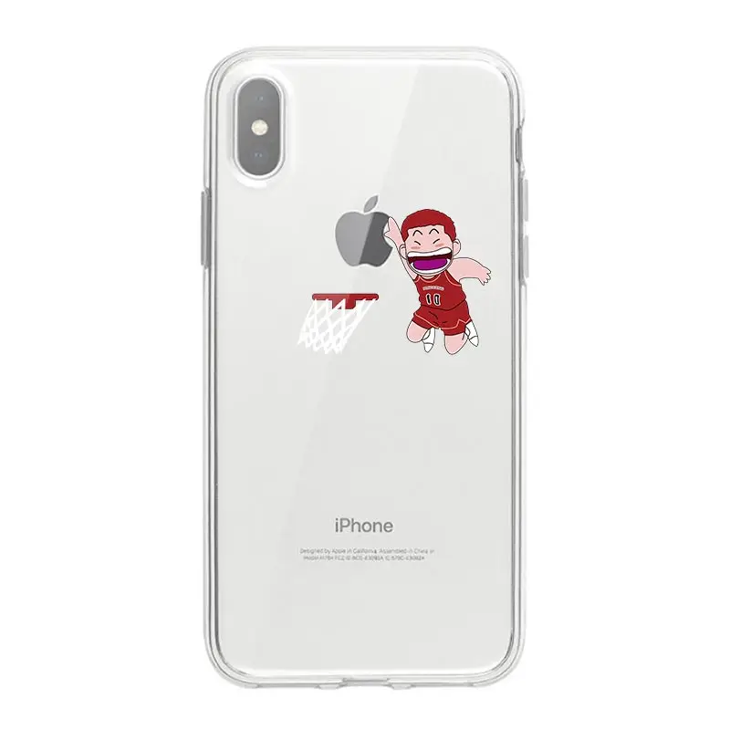 Применимый iphone6 7 8 x xr xsmax прозрачный окрашенный плоский мягкий чехол из ТПУ