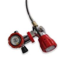 AC101 высокое качество PCP Дайвинг красный клапан и заправочная станция для углеродного волокна цилиндр для пейнтбола маленький бак HPA