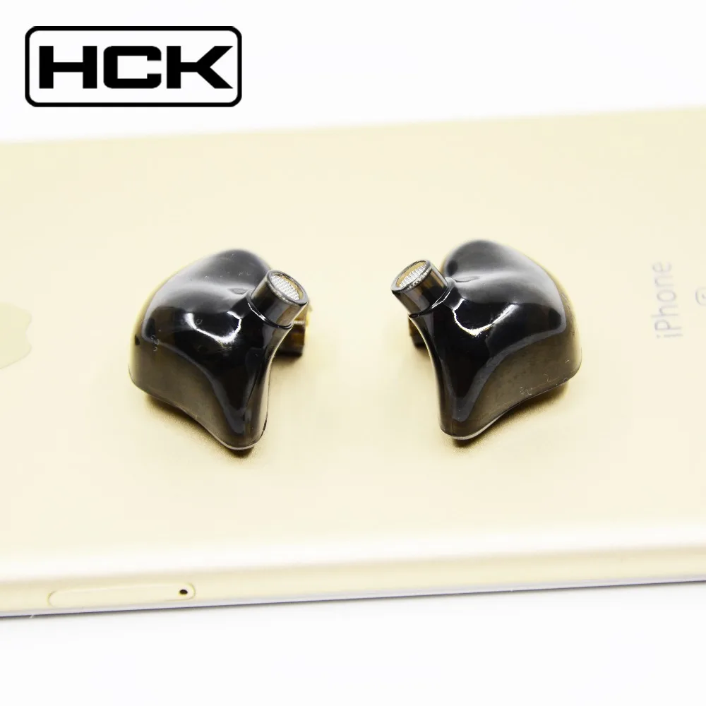 Lowest Price New HCK UEs Custom Made Double Dynamic Drive Unit In Ear Earphone HIFI Monitor Sport Earphone With MMCX Interface Free Shipping