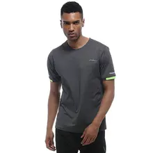 UABRAV Мужская футболка для спортзала с коротким рукавом, летняя дышащая свободная футболка для бега, спортивные футболки для фитнеса со светоотражающей полосой