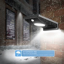 Светодиодный движения Сенсор лампа Водонепроницаемый IP65 солнечного удара Наружное освещение желоба авто вкл выкл Сад Двор Солнечный свет безопасности