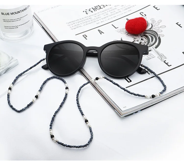 Женские солнцезащитные очки для очков с цепочкой из бисера держатель для очков шнур для чтения веревка