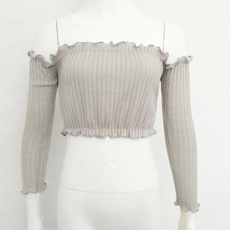 Футболка женская белая с длинным рукавом|fall tops|top toptops with sleeves |