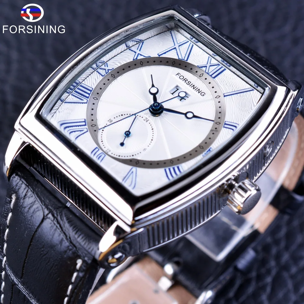 

Forsining Men Watch Top Brand Luxury 2017 Classic Retro Design Luxury Blue Hands Automatic Self Winding Mechanical Wrist Watches